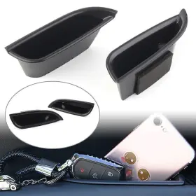 Hkseller-au 730000633488 2pcs Car Front Door Handle Storage Box Tray Bin Kit For Cadillac Ats 2015-2018
