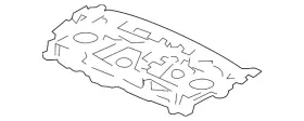 66500-s5w-300zz Honda Genuine Shelf Rear Parcel