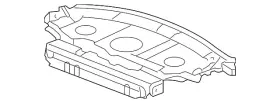 66500-te0-a00zz Honda Genuine Shelf Rear Parcel