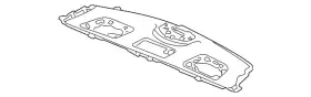 84501-sda-a11zb Honda Genuine Tray Rear Nh361l Gray