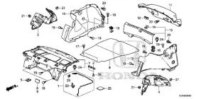 84505-t2a-a31za Honda Genuine Tray Rear Yr449l Cashmere Ivory