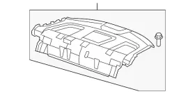 84505-ta1-a41za Honda Genuine Pkg Tray Trim