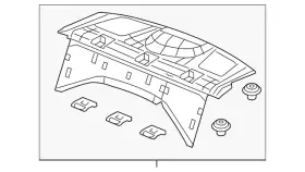 84505-tr0-a11zb Honda Genuine Pkg Tray Trim