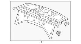 84505-ts8-a02za Honda Genuine 2012 Civic - Tray Rear G69l