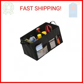 Sft-01166 Honey-can-do Soft Storage Chest Black Folding Car Trunk Organizer
