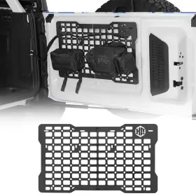 Hooke Road 735366284725 Tailgate Interior Storage Molle Panel Steel With 2 Pouches For Ford Bronco 21-26