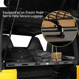 Bxg.1029-s Hooke Road Interior Storage Basket Cargo Luggage Rack Carrier Fit 97-06 Jeep Wrangler Tj #2