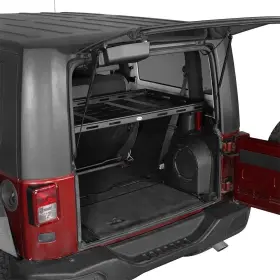 Bxg.2096-s Hooke Road Interior Rear Cargo Basket Storage Rack For 2007-2018 Jeep Wrangler Jk 2-door #2