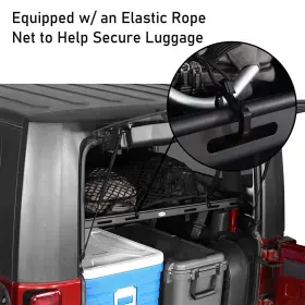 Bxg.2096-s Hooke Road Interior Rear Cargo Basket Storage Rack For 2007-2018 Jeep Wrangler Jk 2-door #3