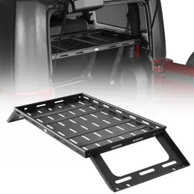 Bxg.2096-s Hooke Road Interior Rear Cargo Basket Storage Rack For 2007-2018 Jeep Wrangler Jk 2-door