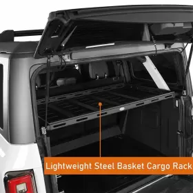 Bxg.8907-s Hooke Road Interior Cargo Basket Rack With Rope Net For 2021-2024 Ford Bronco 4-door Hardtops #3