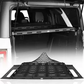 Bxg.8907-s Hooke Road Interior Cargo Basket Rack With Rope Net For 2021-2024 Ford Bronco 4-door Hardtops