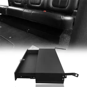 Ft.10005 Hooke Road Rear Under Seat Storage Security Locking Box For 2009-2014 Ford F150 Supercrew