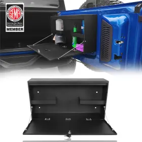 Ft.20008 Hooke Road Tailgate Table Storage Lock Box Steel Foldable Cargo Shelf For 21-25 Ford Bronco