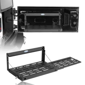 Mmr.20032-1 Hooke Road Tailgate Table Pull-out Style Foldable Cargo Shelf For 07-18 Jeep Wrangler Jk