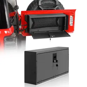 Mmr.30032-1 Hooke Road Fit 2018-2024 Jeep Wrangler Jl Tailgate Table Storage Lock Box Camping Desk