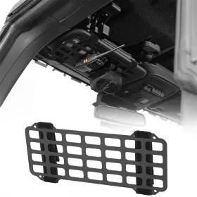 Qt.10034 Hooke Road Car Sun Visor Organizer Vehicle Rigid Molle Panel Tactical Gear Rack Edc Pouch