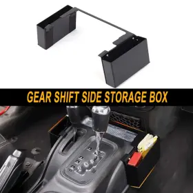 Cca2025120306 Hthe Metal Gear Shift Side Storage Box Organizer For Jeep Wrangler Jk 2011-2018