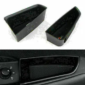 Hukyu 550731870286 Car Rear Door Handle Armrest Storage Box Tray Bin Kit For Audi A3/s3 2014-2018