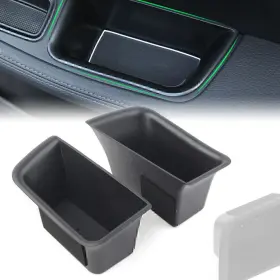 Hukyu 612046484784 Car Front Door Handle Armrest Storage Box Tray Bin Kit For Porsche Macan 2014-17