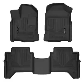 54701 Husky Liners Black Front And 2nd Row X-act Contour Floor For Ford Ranger