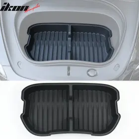 Cpf-tsl324-2-bk Ikon Motorsports Fits 24-25 Tesla Model 3 Highland Front Trunk Organizer Tray Storage Bin Box Pp