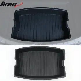 Cptu-tsl324-1-bk Ikon Motorsports Fits 24-25 Tesla Model 3 Highland Rear Trunk Upper Storage Organizer Tray Box Pp
