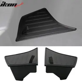 I-ogr-tsl324-1 Ikon Motorsports Fits 24-25 Tesla Model 3 Highland 4pcs Tpe Rear Trunk Side Storage Bin Box With Lid
