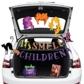 Imishm 763823833230 Hocus Pocus Halloween Trunk Or Treat Car Decorations Kit Suv Party Decor