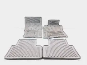 222.in1m08 Infiniti 07-15 G35/g37/q40 All Weather Rubber Floor Mat Set X4 Grey/w Oem