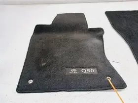 222.in1m15 Infiniti 14-22 Q50 Front Carpet Mat Pair Black Oem #2