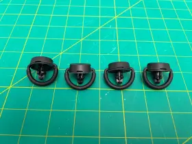 Ca002 Infiniti 84937 15-19 Q70l - Trunk Quarter Trim Panel Tie Down Hook Set Of 4 Oem #2