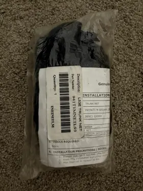 941t1mnetl93 Infiniti M Car L53e Oem Black Cargo Trunk Net Part#
