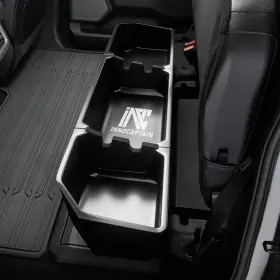 00244 Innocaptain Black Underseat Storage Custom Fit 2017-2024 F-250 Matte
