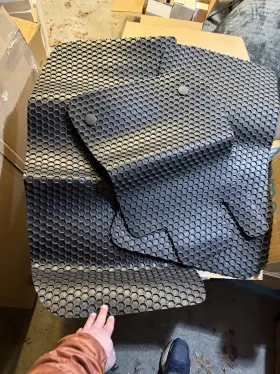 Mb-687-rt-b Intro-tech Automotive For 16-19 Amg Gt S Floor And Trunk Mat Set Custom Cargo Mats Tcp