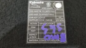 Ex5345455cb Jaguar 16 2016 F Type Oem Trunk Board Cargo Cover #2