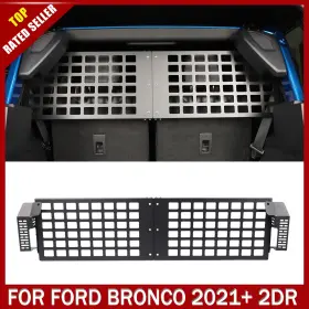 Jecar2024041502 Jecar Rear Tailgate Safety Barrier Cargo Pet Divider Gate Kit For 2021 Ford Bronco 2dr
