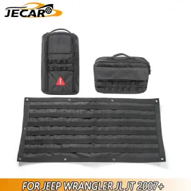 Kfa20260050903 Jecar Tailgate Storage Bag /tool Organizer Pockets For Jeep Wrangler Jk Jku Jl 2007