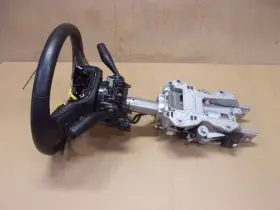 235-10235b Jeep 2022 Grand Wagoneer Black Leather Steering Wheel With Column Oem #3