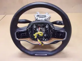 235-10235b Jeep 2022 Grand Wagoneer Black Leather Steering Wheel With Column Oem
