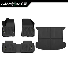 Jijia2026011501 Jijiamotor13 4pcs Floor Mats Cargo Trunk Liner Set Tpe Fit For 2018 Cadillac Xt5 All Weather