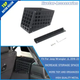 Jca202601152 Jive-car-accessories Rear Trunk Cargo Organizer Storage Box Tray Metal For Jeep Wrangler Jl 18 4door