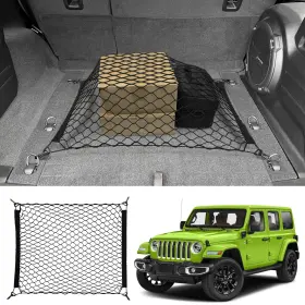 Jty686968 Jtyzsm Trunk Cargo Net For 2019-2025 Jeep Wrangler Jl 4xe 4 Door Organi