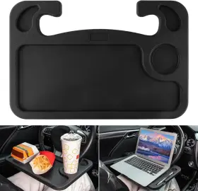 Justtop 613497656652 Car Steering Wheel Desk For Laptop Multipurpose Travel Black