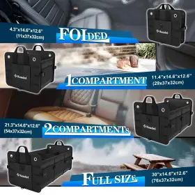 K Knodel 784848001879 Car Trunk Organizer Foldable Cover Heavy Duty Collapsible Trun #3