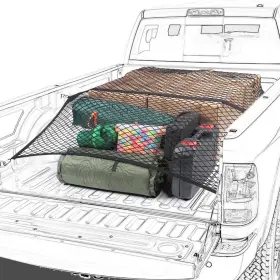 60854us Kaishengyuan Truck Bed Net Highly Elastic Cargo For Pickup Stretchable Mesh Org