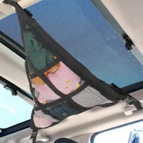 X21.6 Kaskawise 768459359116 31.5 Inch Car Ceiling Cargo Net-fits Cars With Three Handlesnon-b