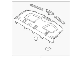 85610-b0200wk Kia Genuine Pkg Tray Trim