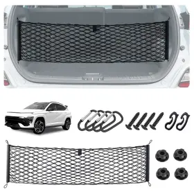20242026 Kimcarley Wd021 Cargo Net For Hyundai Kona Rear Trunk Organizer And Storage Solution