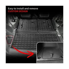 Kingna 702602845217 Rear Trunk Organizer Cover Compatible With 2023-2025 Honda Pilot Tpe Cargo Li #2